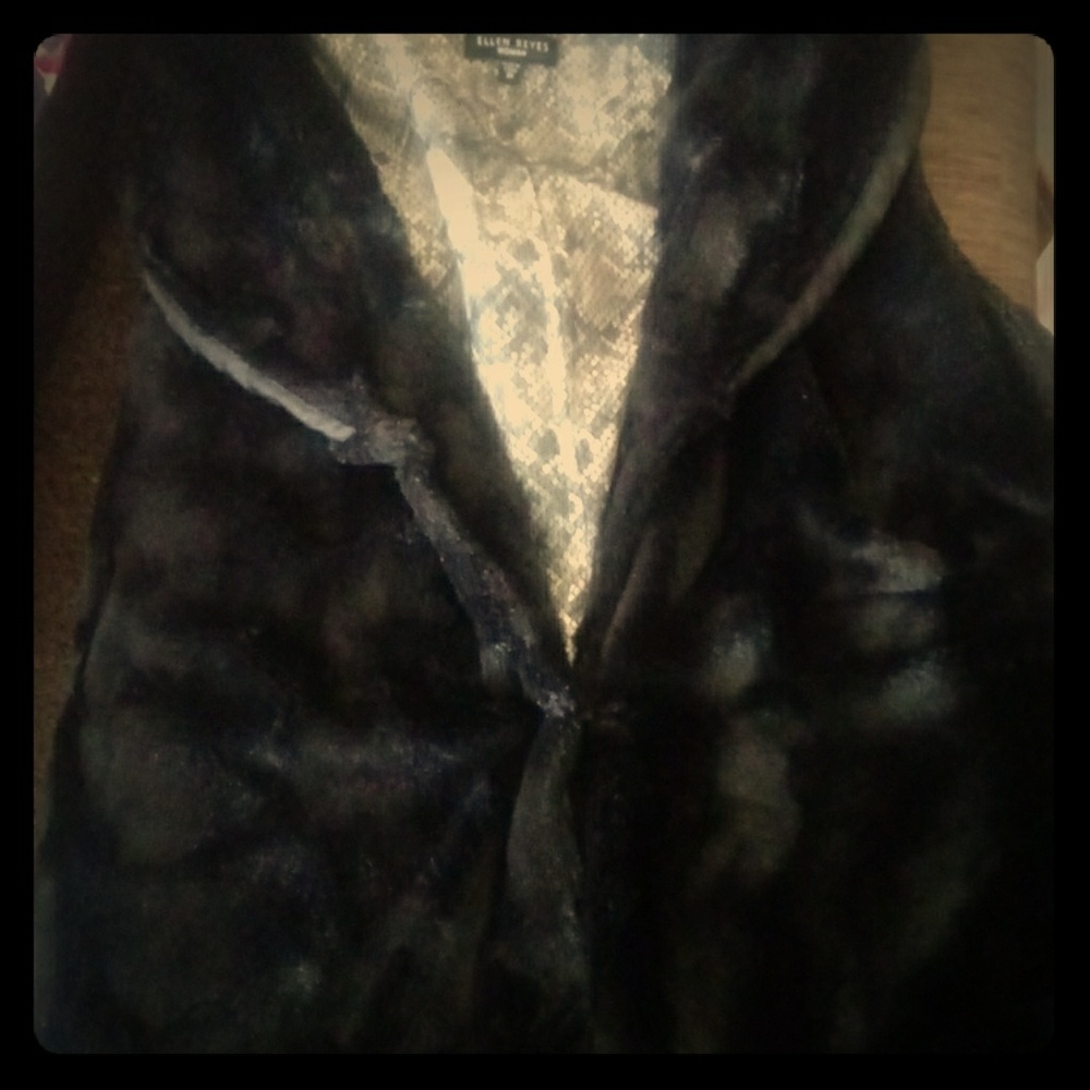 Black fur jacket